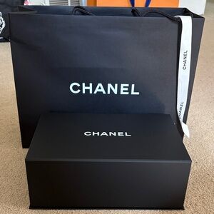 Chanel Black Box and Bag Set